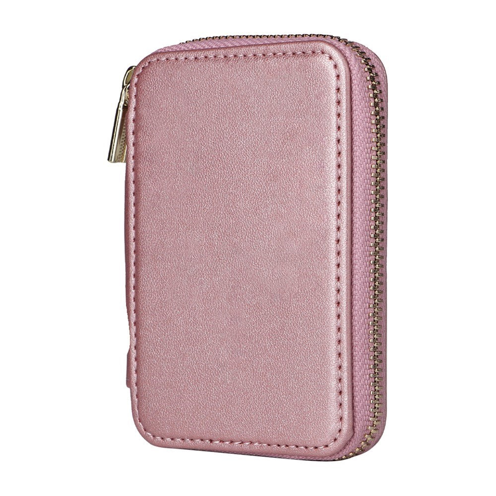 EIDERWOOD Magnetisk Pung / Kortholder m. Lynlås - MagSafe Kompatibel - Rose Gold