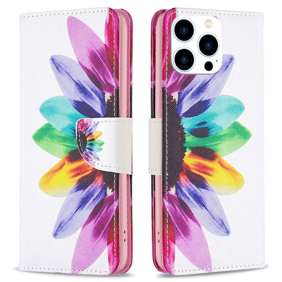 EIDERWOOD iPhone 16 Pro Læder Cover m. Pung & Ståfunktion - Solsikke