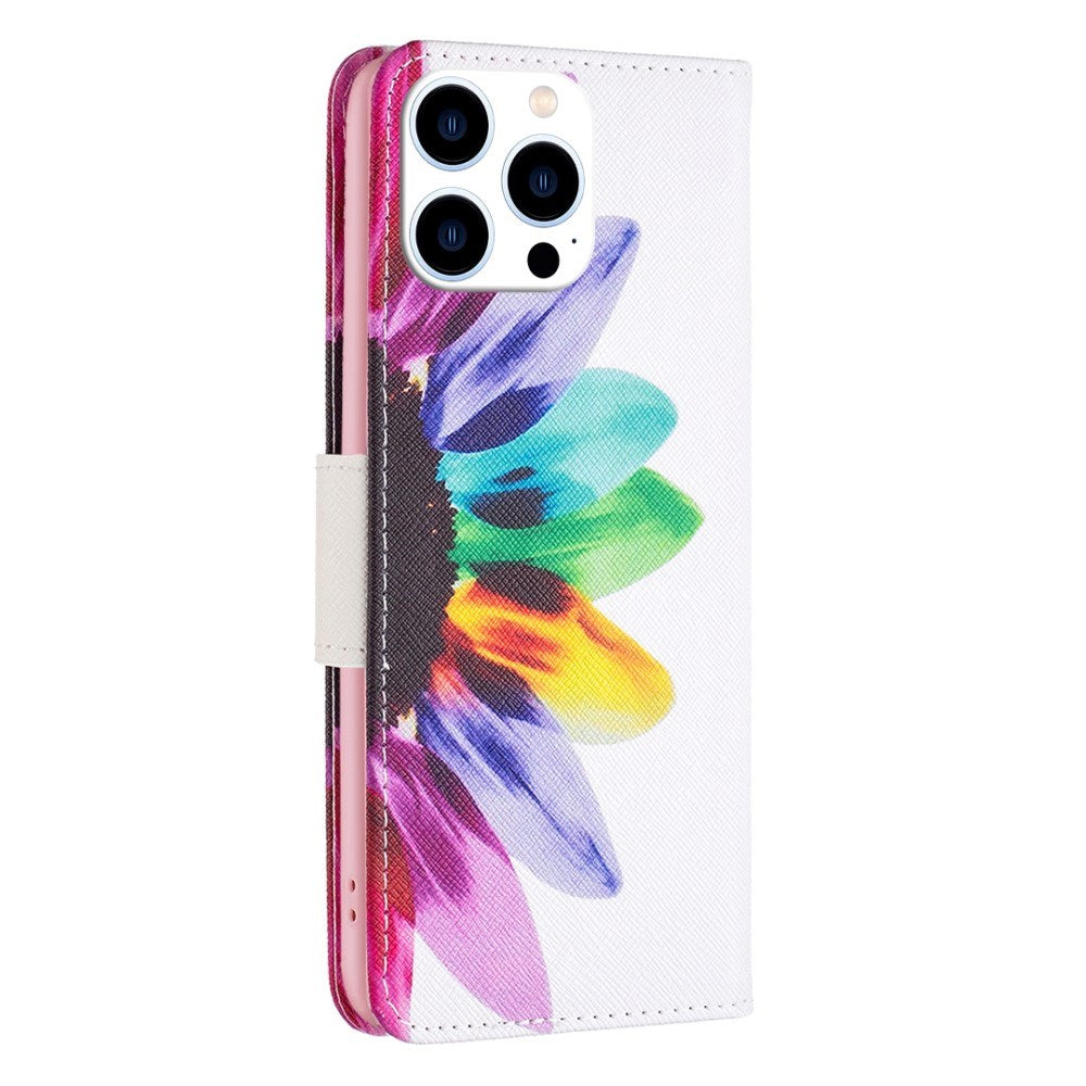 EIDERWOOD iPhone 16 Pro Max Læder Cover m. Pung & Ståfunktion - Solsikke