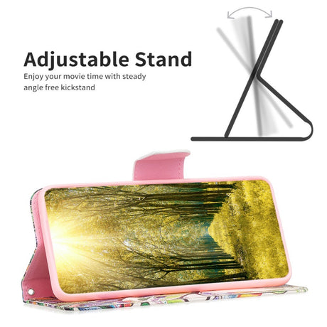 EIDERWOOD iPhone 16 Pro Max Læder Cover m. Pung & Ståfunktion - Farverigt Træ