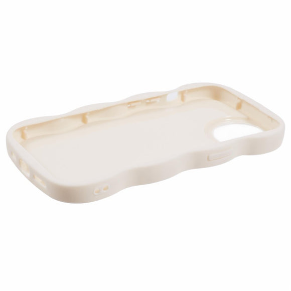 iPhone 15 EIDERWOOD Fleksibelt Plastik Wavy Cover - Hvid