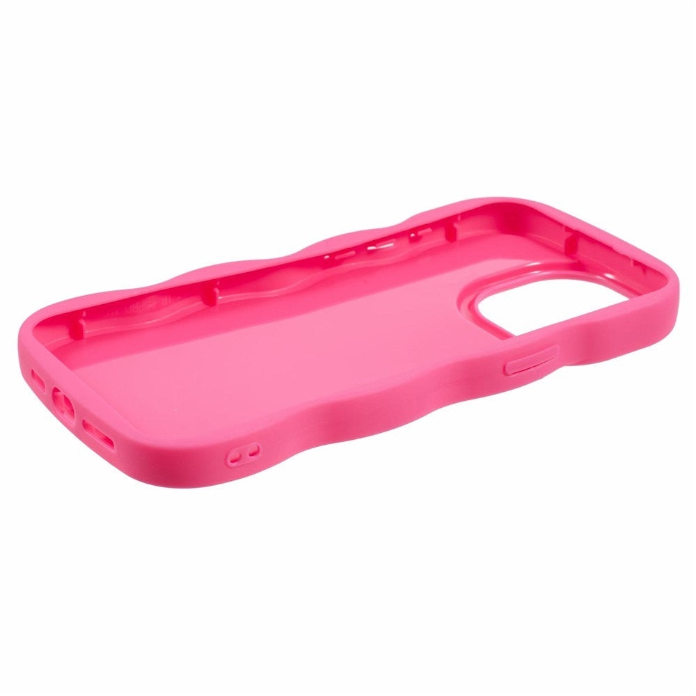 iPhone 15 Pro Max EIDERWOOD Fleksibelt Plastik Wavy Cover - Pink