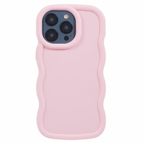 iPhone 15 Pro Max EIDERWOOD Fleksibelt Plastik Wavy Cover - Lyserød
