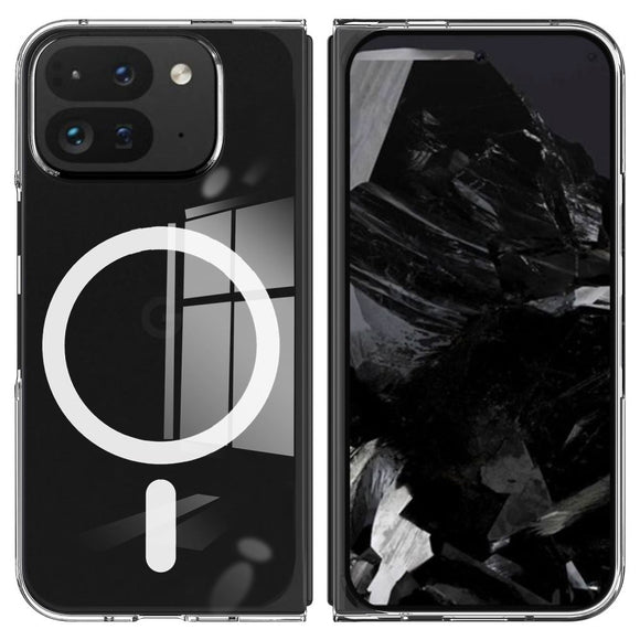 EIDERWOOD Google Pixel 9 Pro Fold (5G) Hybrid Cover - MagSafe Kompatibel - Gennemsigtig / Hvid