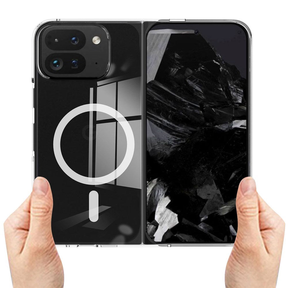 EIDERWOOD Google Pixel 9 Pro Fold (5G) Hybrid Cover - MagSafe Kompatibel - Gennemsigtig / Hvid