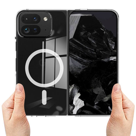 EIDERWOOD Google Pixel 9 Pro Fold (5G) Hybrid Cover - MagSafe Kompatibel - Gennemsigtig / Hvid