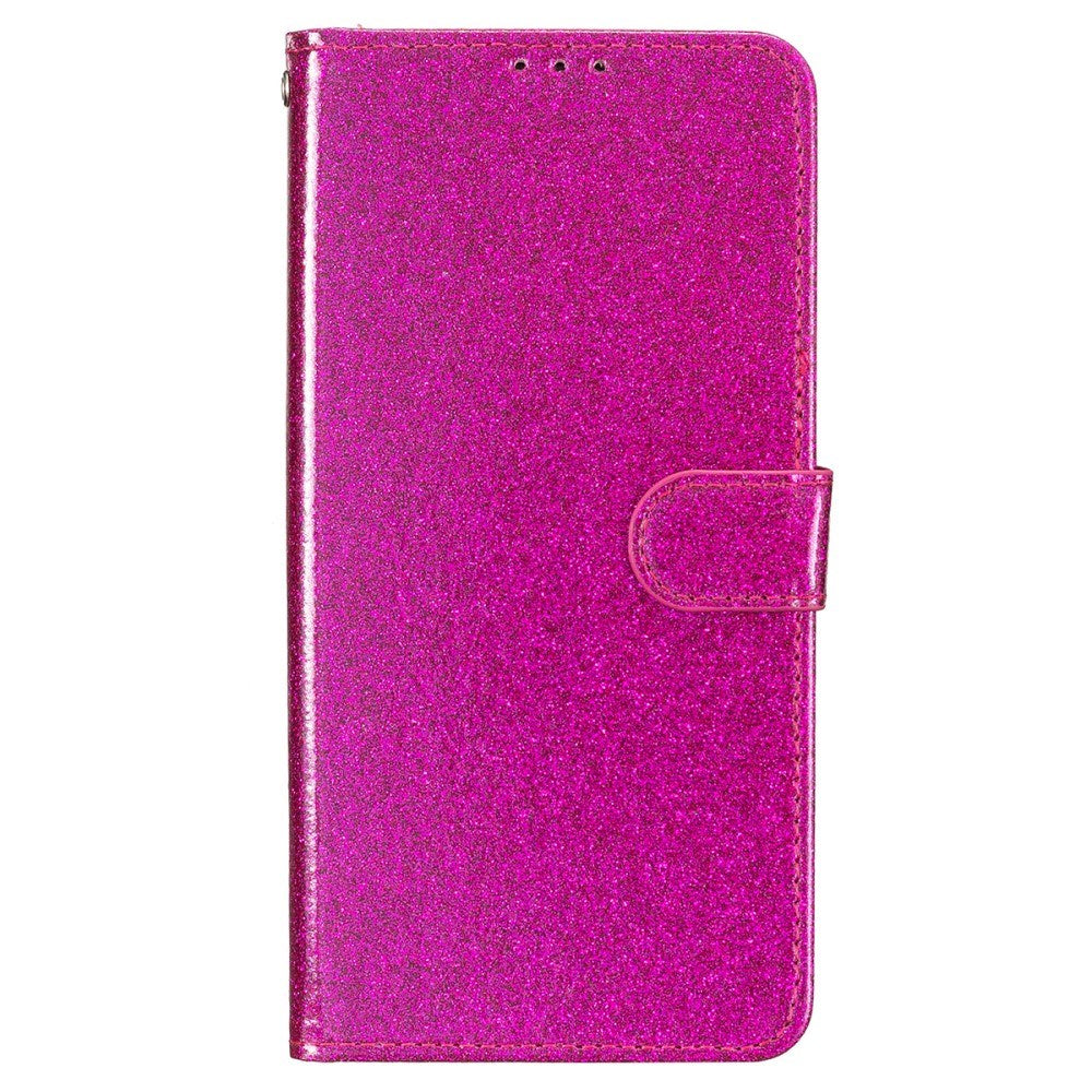 EIDERWOOD iPhone 16 Pro Læder Cover m. Pung & Strop - Glimmer - Pink