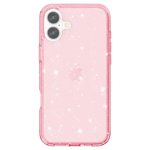 EIDERWOOD iPhone 16 Plus Hybrid Plastik Cover - Lyserød Glitter