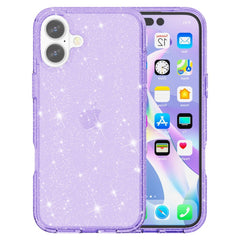 EIDERWOOD iPhone 16 Plus Hybrid Plastik Cover - Lilla Glitter