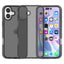 EIDERWOOD iPhone 16 Hybrid Cover - Gennemsigtig Sort