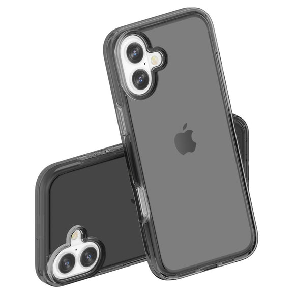 EIDERWOOD iPhone 16 Hybrid Cover - Gennemsigtig Sort