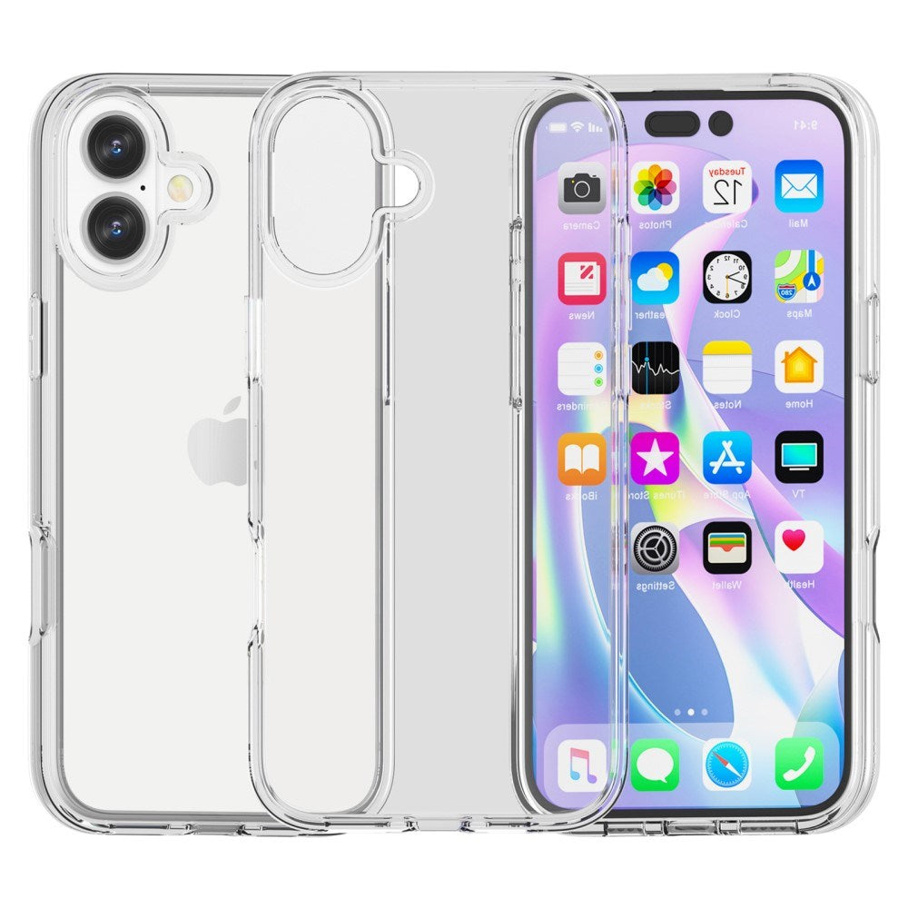 EIDERWOOD iPhone 16 Hybrid Cover - Gennemsigtig Hvid