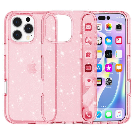 EIDERWOOD iPhone 16 Pro Max Hybrid Plastik Cover - Lyserød Glitter