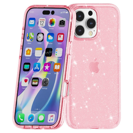 EIDERWOOD iPhone 16 Pro Max Hybrid Plastik Cover - Lyserød Glitter