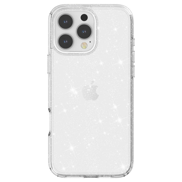 EIDERWOOD iPhone 16 Pro Max Hybrid Plastik Cover - Hvid Glitter