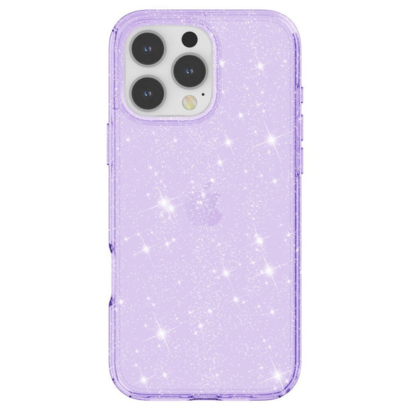 EIDERWOOD iPhone 16 Pro Max Hybrid Plastik Cover - Lilla Glitter