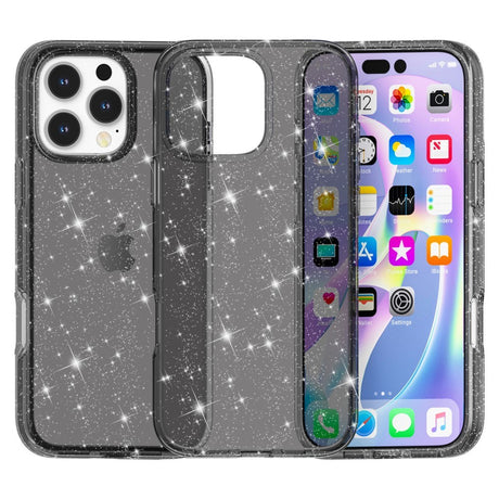 EIDERWOOD iPhone 16 Pro Max Hybrid Plastik Cover - Sort Glitter