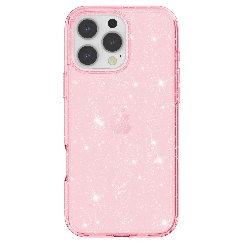 EIDERWOOD iPhone 16 Pro Hybrid Plastik Cover - Lyserød Glitter