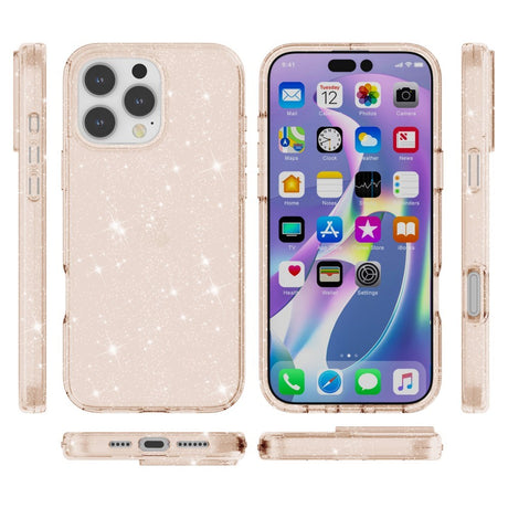 EIDERWOOD iPhone 16 Pro Hybrid Plastik Cover - Guld Glitter