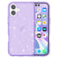 EIDERWOOD iPhone 16 Hybrid Plastik Cover - Lilla Glitter