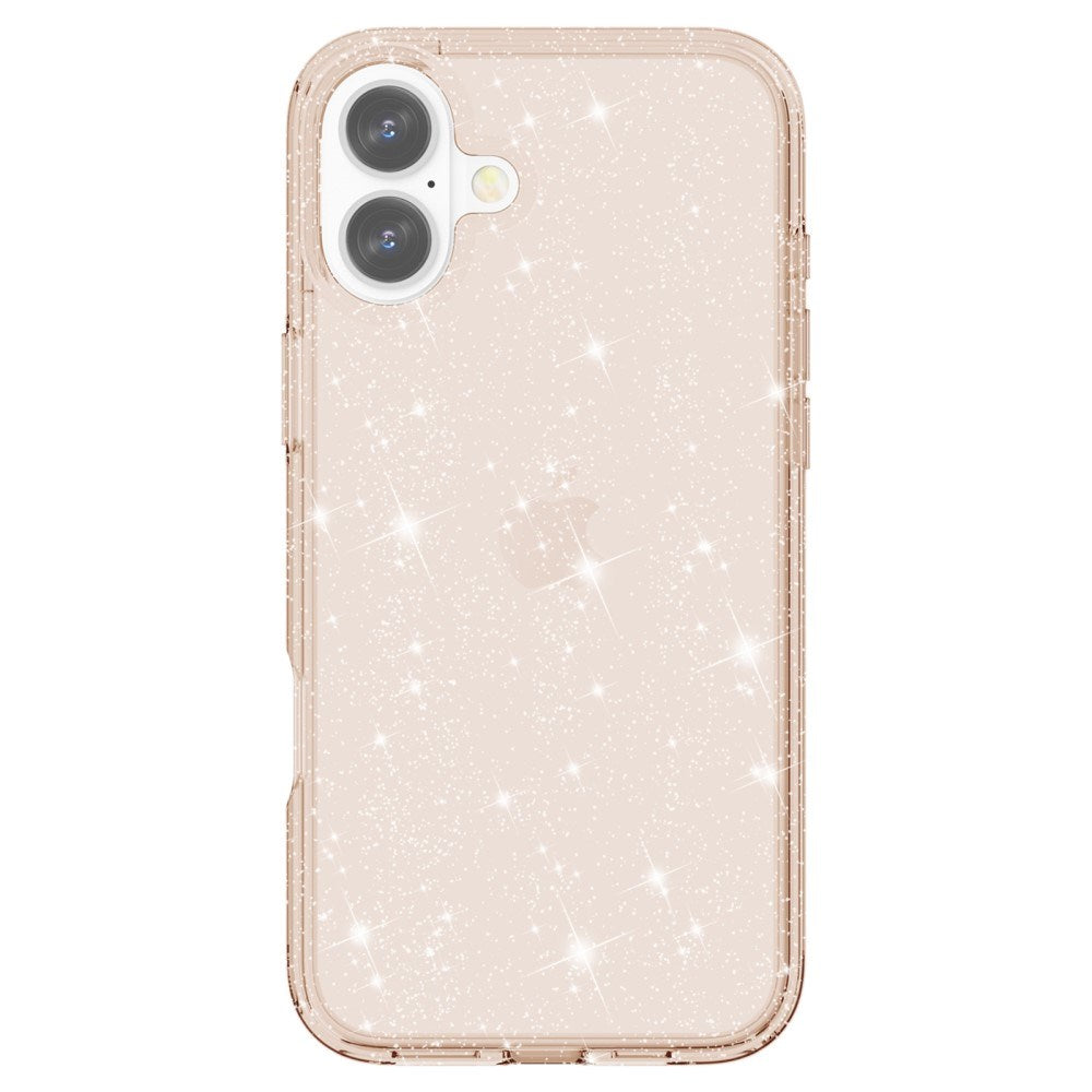 EIDERWOOD iPhone 16 Hybrid Plastik Cover - Guld Glitter