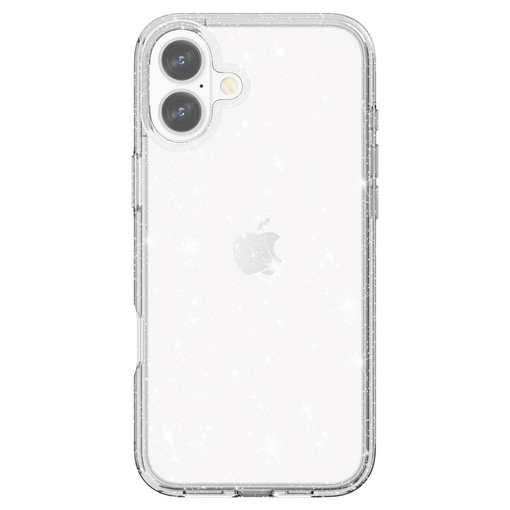EIDERWOOD iPhone 16 Hybrid Plastik Cover - Hvid Glitter