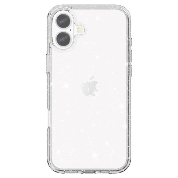 EIDERWOOD iPhone 16 Hybrid Plastik Cover - Hvid Glitter