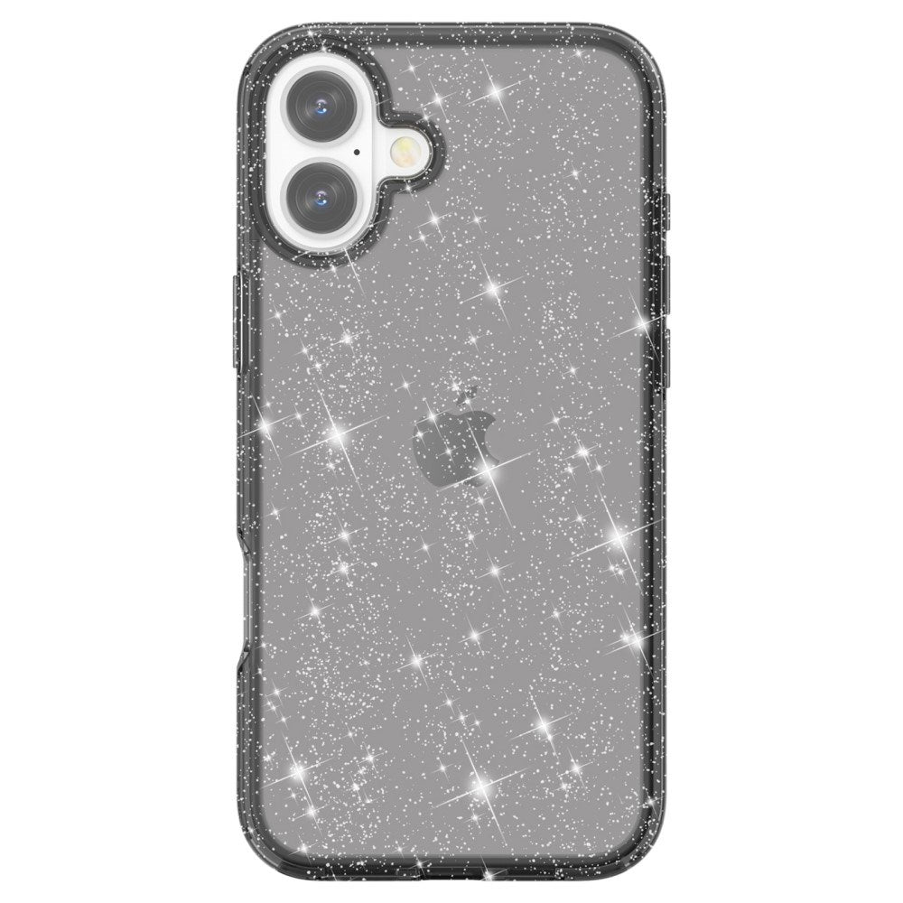 EIDERWOOD iPhone 16 Hybrid Plastik Cover - Sort Glitter