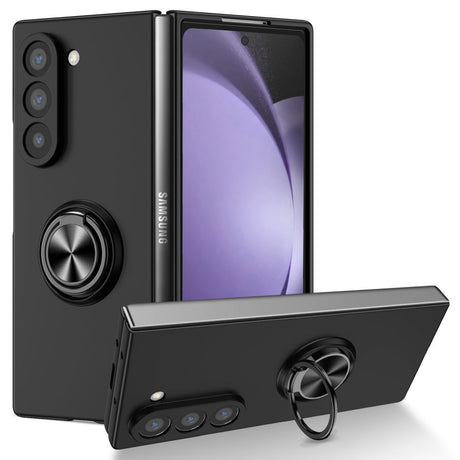 EIDERWOOD Samsung Galaxy Z Fold6 Plastik Cover m. Magnetisk Kickstand - Sort