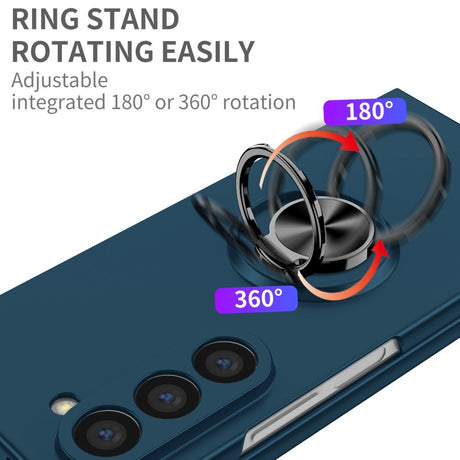 EIDERWOOD Samsung Galaxy Z Fold6 Plastik Cover m. Magnetisk Kickstand - Mørkeblå