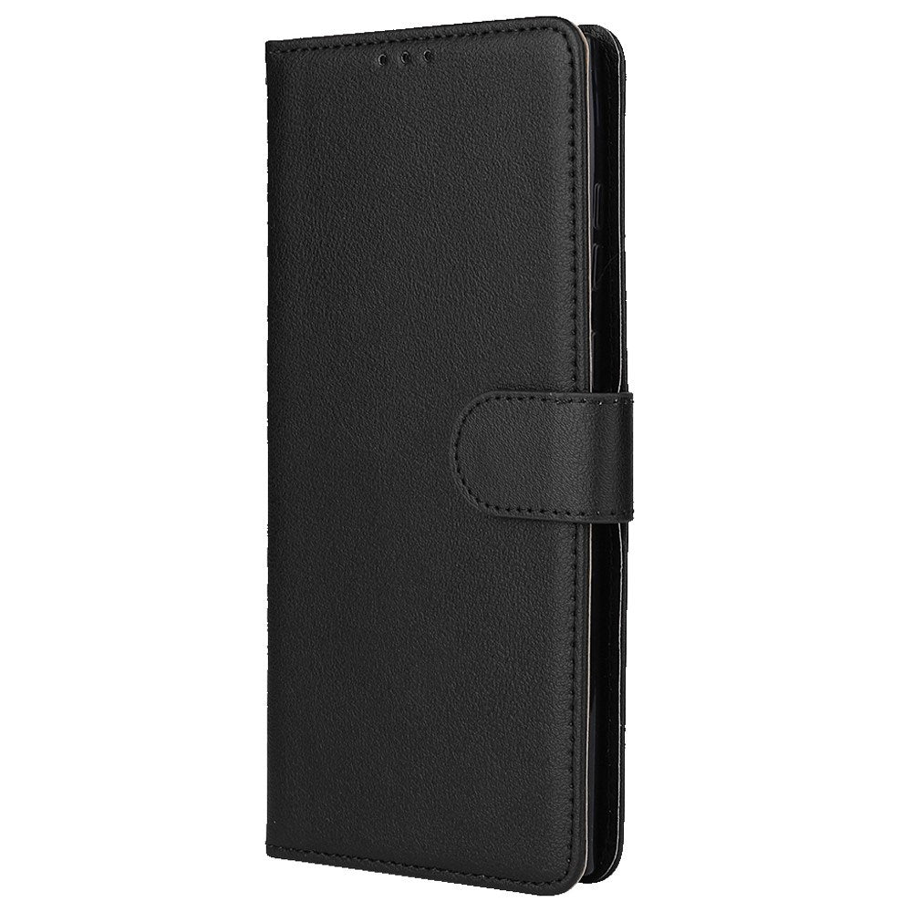 EIDERWOOD Samsung Galaxy S23 Ultra Blankt Kunstlæder Cover m. Pung & Ståfunktion - Sort