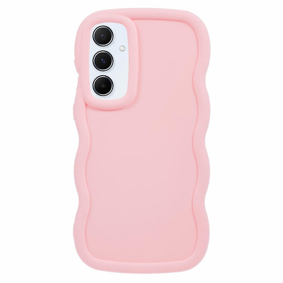 EIDERWOOD Samsung Galaxy A13 (5G) Fleksibelt Plastik Wavy Cover - Lyserød