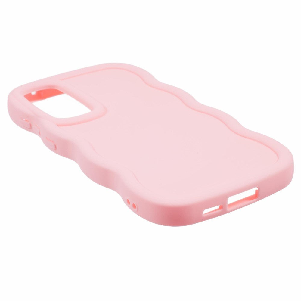 EIDERWOOD Samsung Galaxy A13 (5G) Fleksibelt Plastik Wavy Cover - Lyserød