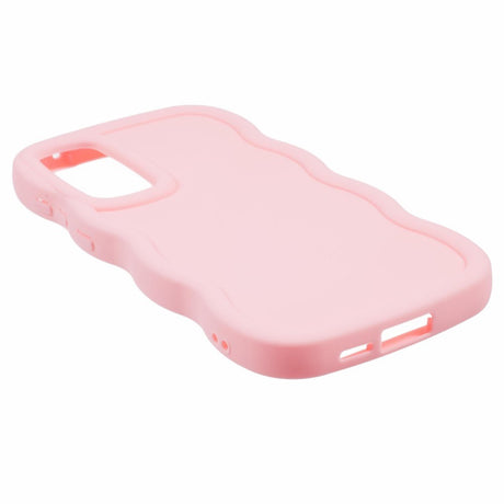 EIDERWOOD Samsung Galaxy A13 (5G) Fleksibelt Plastik Wavy Cover - Lyserød