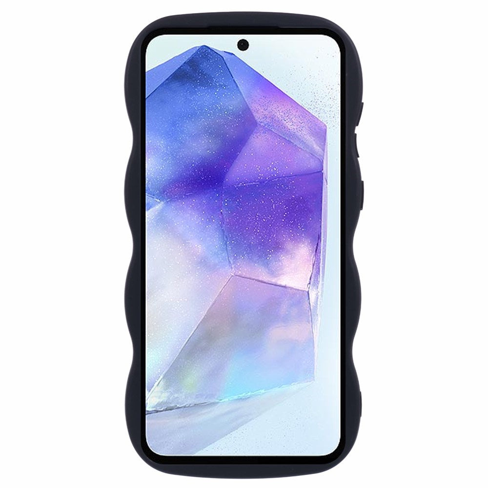 EIDERWOOD Samsung Galaxy A13 (5G) Fleksibelt Plastik Wavy Cover - Sort