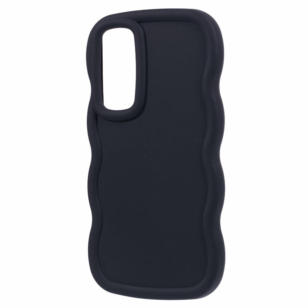 EIDERWOOD Samsung Galaxy A13 (5G) Fleksibelt Plastik Wavy Cover - Sort