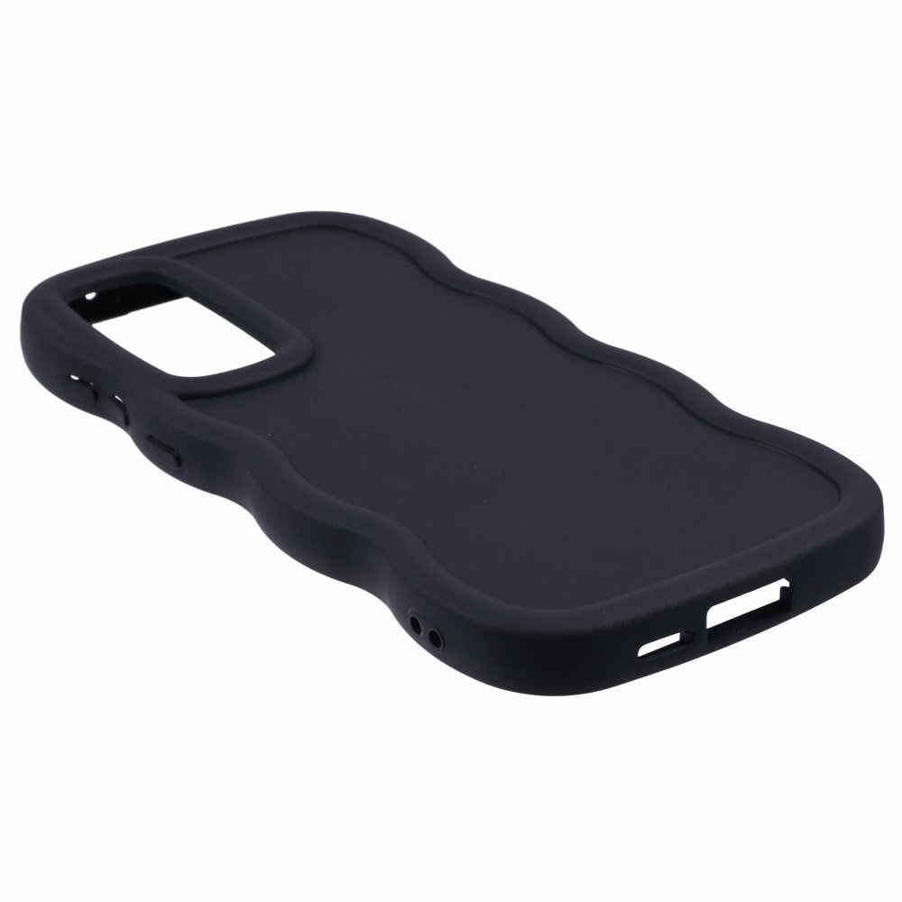 EIDERWOOD Samsung Galaxy A13 (5G) Fleksibelt Plastik Wavy Cover - Sort