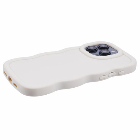 iPhone 15 Pro EIDERWOOD Fleksibelt Plastik Wavy Cover - Hvid