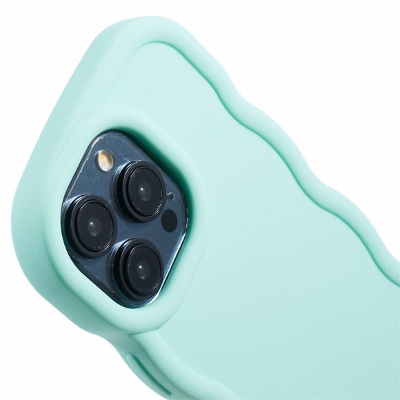iPhone 15 Pro EIDERWOOD Fleksibelt Plastik Wavy Cover - Blå