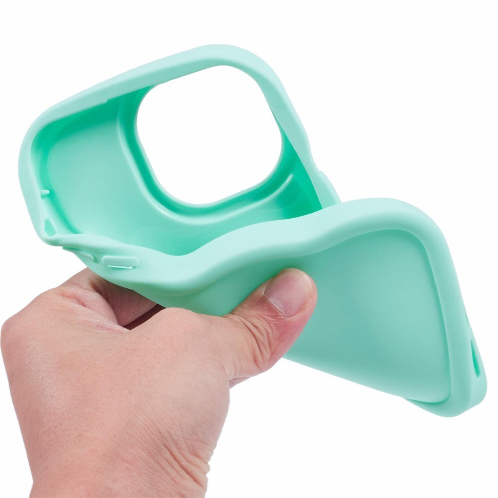 iPhone 15 Pro EIDERWOOD Fleksibelt Plastik Wavy Cover - Blå