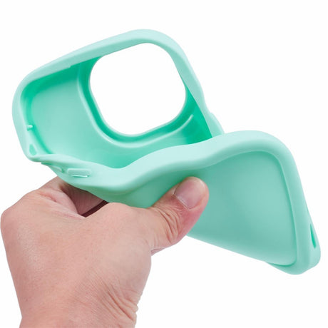 iPhone 15 Pro EIDERWOOD Fleksibelt Plastik Wavy Cover - Blå