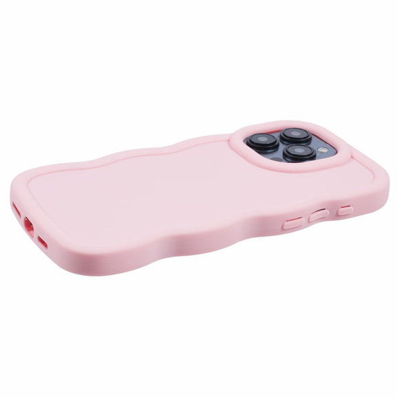 iPhone 15 Pro EIDERWOOD Fleksibelt Plastik Wavy Cover - Lyserød