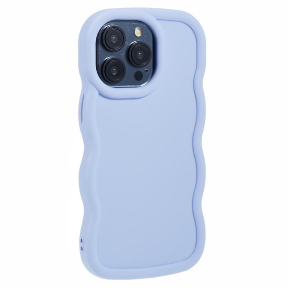 iPhone 14 Pro Max EIDERWOOD Fleksibelt Plastik Wavy Cover - Lilla