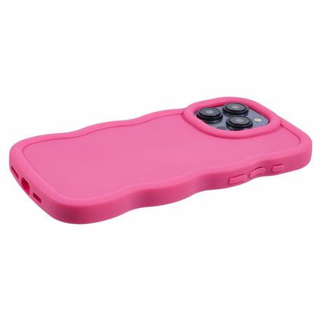iPhone 14 Pro Max EIDERWOOD Fleksibelt Plastik Wavy Cover - Pink