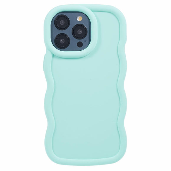iPhone 14 Pro Max EIDERWOOD Fleksibelt Plastik Wavy Cover - Blå