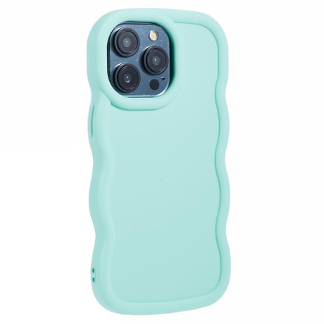 iPhone 14 Pro Max EIDERWOOD Fleksibelt Plastik Wavy Cover - Blå