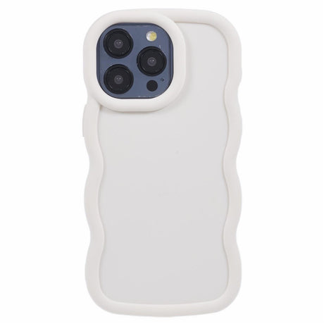 iPhone 14 Pro EIDERWOOD Fleksibelt Plastik Wavy Cover - Hvid