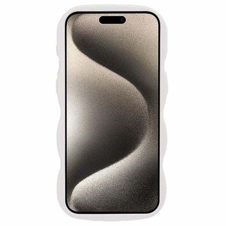 iPhone 14 Pro EIDERWOOD Fleksibelt Plastik Wavy Cover - Hvid