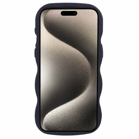 iPhone 14 Pro EIDERWOOD Fleksibelt Plastik Wavy Cover - Sort