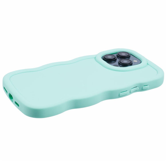 iPhone 14 Pro EIDERWOOD Fleksibelt Plastik Wavy Cover - Blå